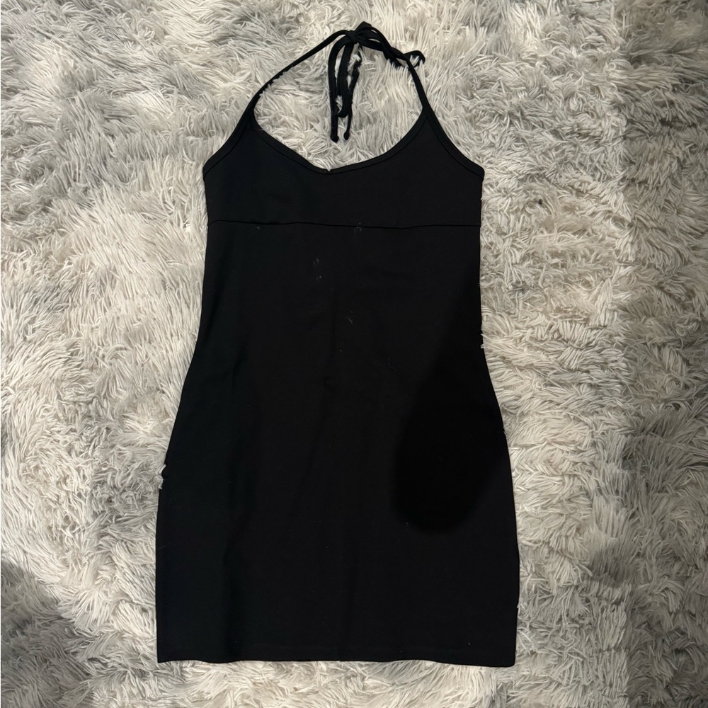 Sunday Best Aritzia Mini Halter Dress - Black, S